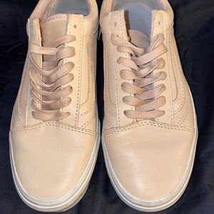 Leather old Skool vans